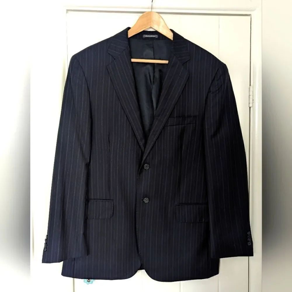 Ermenegildo Zegna Luxury Classic Workwear Poet Preppy Wool Blazer Jacket 40SH